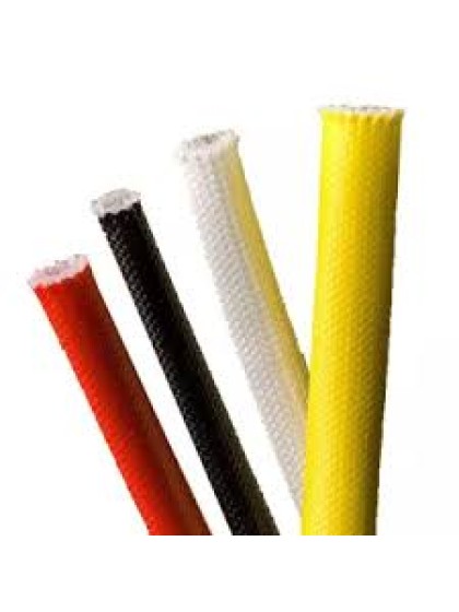 مكرونه عازل بلاستيك حراري سليكون Fiberglass Electrical Insulation Sleeves